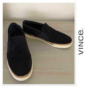 VINCE. Johan Coastal Sport Suede Slip on Shoes